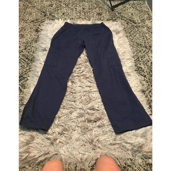 Navy blue scrub‎ pants medium - Picture 1 of 5